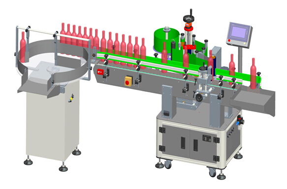 Étiquettes transparentes verticales automatiques de vin rouge étiquetant les détails de la machine